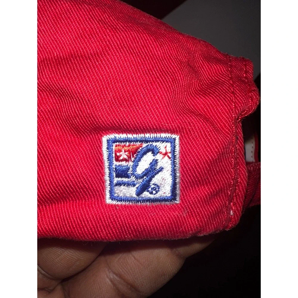 Budweiser Red Baseball Cap The Game Adjustable Hat Vintage Style Script Logo